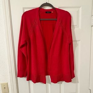 Womens 1x pink cardigan